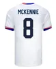 S-4XL 24 25 PULISIC MCKENNIE Camisa de futebol ERTZ ALTIDORE PRESS WOOD MORGAN LLOYD 2024 2025 América Camisa de futebol Estados Unidos Camisetas EUA USMNT PLAYER KIDS Kit