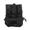 Väskor Emersongear Tactical Assault Back Pouch Panel Magazine Mag Bag Molle ryggsäck för plattbärare Vest Airsoft Hunting Sports