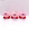Animaux en peluche Whosa 24 pcs/lot 4 pouces dessin animé mignon Anime Star Kirby poupée en peluche jouets pendentifs porte-clés cadeaux L240320