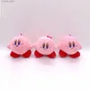 Animais de pelúcia de pelúcia whosa 24 pçs/lote 4 polegadas bonito dos desenhos animados anime estrela kirby boneca de pelúcia brinquedos pingentes chaveiro presentes l240320