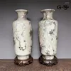 Figurines décoratives Guangxi, peinture traditionnelle chinoise, pierre naturelle, artisanat particulier, Vase, ornements de décoration