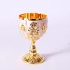 Mugs 30ML Retro Wine Glasses Champagne Creative Small Beverage Cup Gold Vintage European Style For Bar Home Decoration