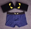 Herrendesigner -Marke Unterwäsche Sexy Klassiker Herren Boxer Casual Boxer Shorts Unterwäsche weich atmungsaktive Baumwolle Unterwäsche 3 Stück Kisten Set