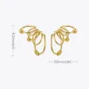 Enfashion Multilayer Circle Earrings onearrings for Women for Gold Color Rock Earingsのピアスファッションジュエリーe201174 240314