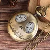 Steampunk Hollow Out Case Frog Pocket Watch Quartz Retro Silver/Bronze Pendant Watces Halsband Kedjeklocka gåvor för barn