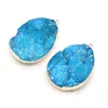 Charms Naturstein Anhänger Blau Wasser Tropfen Form Exquisite Achate Für Schmuck Machen DIY Armband Halskette Ohrring Zubehör