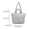 Shoulder Bags Women Quilted Tote Handbags Versatile Padded Bag Large Capacity Puffer Satchel Winter Shopping