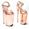 Dance Shoes Peep Toe 23CM/9inches PU Upper Plating Platform Sexy High Heels Sandals Pole 049