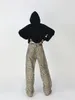 Jeans Y2k con stampa leopardata stile americano pantaloni a gamba larga a vita alta moda streetwear jeans dritti larghi jeans larghi donna 240322