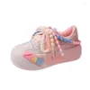 Chaussures décontractées 5CM dames en vente mode Kawaii bout rond à lacets femmes vulcanisées printemps plat extérieur respirant femmes baskets