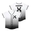 Camiseta de beisebol excisão merch headbanger tie dye para mulheres homens jogador ao ar livre esportes topos hip hop harajuku camiseta de grandes dimensões