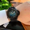 Panerai Men vs Factory Top Quality Automatic Watch P900 Automatisk Watch Top Clone Sneaking Series Super Luminous Diamond Carbon Coated Silicone Waterproof Bus