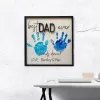 Frame DIY tekent de liefde tussen vader en kinderen Houten frame vader/papa cadeau