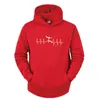 Mannen Hoodies Mannen Tops 2024 Herfst Mode Gedrukt Sweatshirts Lange Mouw Amazigh Hartslag Oversized Hoodie Casual Kleding