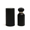 Wysokiej jakości luksusowe unikalne matowe czarne okrągłe puste szklane spray butelka z opakowaniami