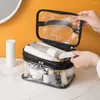 Förvaringspåsar Portable Makeup Organizer Transparent kosmetisk påse Travloatetri Pouch med vattentät för våt Easy Traveling