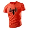 Herr t-skjortor sommarmode insekter mönster tryckt t-shirt avslappnad personlighet jogga lös kort ärm topp hip hop street slitage