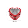 Opakowanie prezentów 10pcs Walentynki Czarne czerwone serce w kształcie serca Pole prezentuje pudełko pudełka rocznicowe niespodzianki