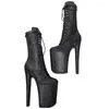 Buty taneczne Laijianjinxia 23 cm/9 cala PU Upper Women Platform Party High Heels Modern Mid Calf Boots Pole 040