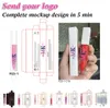 Lipgloss Free Private Label Logo Wholesale Matte Liquid Lipstick Phate White Tubem