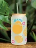 Fensteraufkleber UV DTF Ostern Transfer Happy Juice gedruckter Aufkleber für die 16oz Libbey Glasses Wraps Flaschen D9246