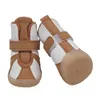 Vestuário para cães 4 Pçs/set Inverno Sapatos para Animais de Estimação Chuva Quente Botas de Neve À Prova D 'Água Pequenos Cães Não Deslizantes Para Chihuahua Pug Calçados Produtos