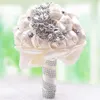 Fleurs de mariage luxe S forme cristal Bouquet cadeaux de noël accessoires demoiselle d'honneur artificielle Bouquets de mariée