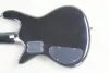 ギターシャンドンファクトリーブラック5ストリングエレクトリックベースギターレッドブロックインレイ送料無料
