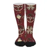 Chaussettes Steampunk pour hommes et femmes, équipement et montre imprimés, moyennement douce, nouveauté, Sports de plein air, Anti-transpiration, cadeau graphique