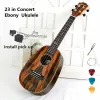 Gitarre Ukulele Ebenholz 23 In Konzert Ananas Form Mini Gitarre Elektrische Akustische 4 Saiten Ukelele Guitarra Uke