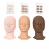 mannequin Model Head For Grafting Eyel Extensi Practice Training Head With Removable Eyelids Silice Training Makeup Tools w7C0#