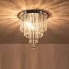 Plafondverlichting Gouden licht hangende kristallen lamp voor woondecoratie Opbouwlamp Vervangbaar binnenverlichtingsarmatuur