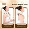 Foreverlily Neck and Shoulder Massager Wireless Back Shiatsu Knådan Cervical Relaxing Massage Shawl 240313