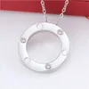 Femmes Gold Collier Designer Pendant Colliers Silver Jewelry Lovers Couples Sisters Fixt Festival Party Mariage Amour Love