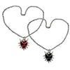 Цепочка с подвеской на ключицу для женщин и девочек, ожерелье в форме любви, колье ручной работы с шипами в форме сердца, регулируемые украшения на ключицу