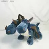 Doldurulmuş Peluş Hayvanlar Kawaii Peluches Grandes Dinosaurios şeyler oyuncak bebekleri DOUB Head Head Peluş Dinossauro Ev Dekorasyon Aksesuarları için Boy Hediye L240320