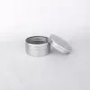 12/24pcs boîtes de thé en aluminium 80ml pots de bougie en métal avec couvercle vide cosmétiques boîte de crème boîte de baume à lèvres pot organisateur de maquillage T6AD #