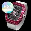 RM Racing Wrist Watch RM67-02 Calendrier 38,7 * 47,5 mm RM6702 WIN RED NTPT