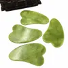 Jade Gua Sha Ste Natural Jade Facial Tool Board för Spa SCRA Massage Tool Antistr Body Care Face Sculptor 33VD#