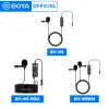 Microphones Boya Condenser Professional Lavalier Lapel Microphone BYM1/M1PRO/M1DM för PC iPhone Camera YouTube Recording Blogger Podcast