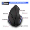 Lefon bezprzewodowy pionowe mysie ergonomiczne optyczne myszy USB 2400dpi dla gier komputerowych Windows Mac laptop pubg lol 240314