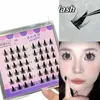 glue-free Reusable Self-adhesive False Eyeles Lower Eyel Natural Segmented Manga Lg Thick Les Extensi Beauty Tool m4E6#