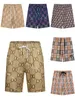 checked shorts men's new summer pants fashion fashion beach pants straight sports casual pants Asian Size M-2XL