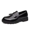 Botas novas sapatos de couro casual britânico masculinos mocassins tassel sapatos de vestido homem oxfords masculino sapatos de casamento zapatos vestir