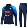 2023 24 Napoli Survêtements de football Survêtement de football Costume d'entraînement HOMMES Kit enfants 22 23 24 Veste Kit enfants SSC Naples AE7 D10S Sportswear Survatment Chandal Set