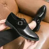 Casual Schuhe Luxus Kleid Männer Echtes Leder Italienische Wingtip Oxfords Mönch Riemen Schnalle Brogue Business Hochzeit Formal Für Männer