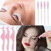 24pcs البلاستيك Les ملقط مقطع False Extensi Applicator Hair Tweezers 100pcs الفرش القابلة للتصرف في Mascara Wands Tools C2PQ#