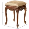 Tasarım Toscano Madam Bouvier Makyaj Sandalye, Soyunma Masası Yatak Odası Tezgahı, Ceviz Renk