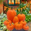 Fiori decorativi 8 pezzi Decorazione di Halloween Zucca artificiale Simulazione finta Vegetabl Puntelli felici Artigianato fai-da-te