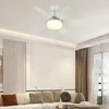 Plafoniere Ventilatore elettrico 2 in 1 con ventole telecomandate LED 6 pale 3 marce regolabili per soggiorno camera da letto